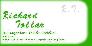 richard tollar business card