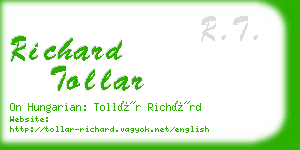 richard tollar business card